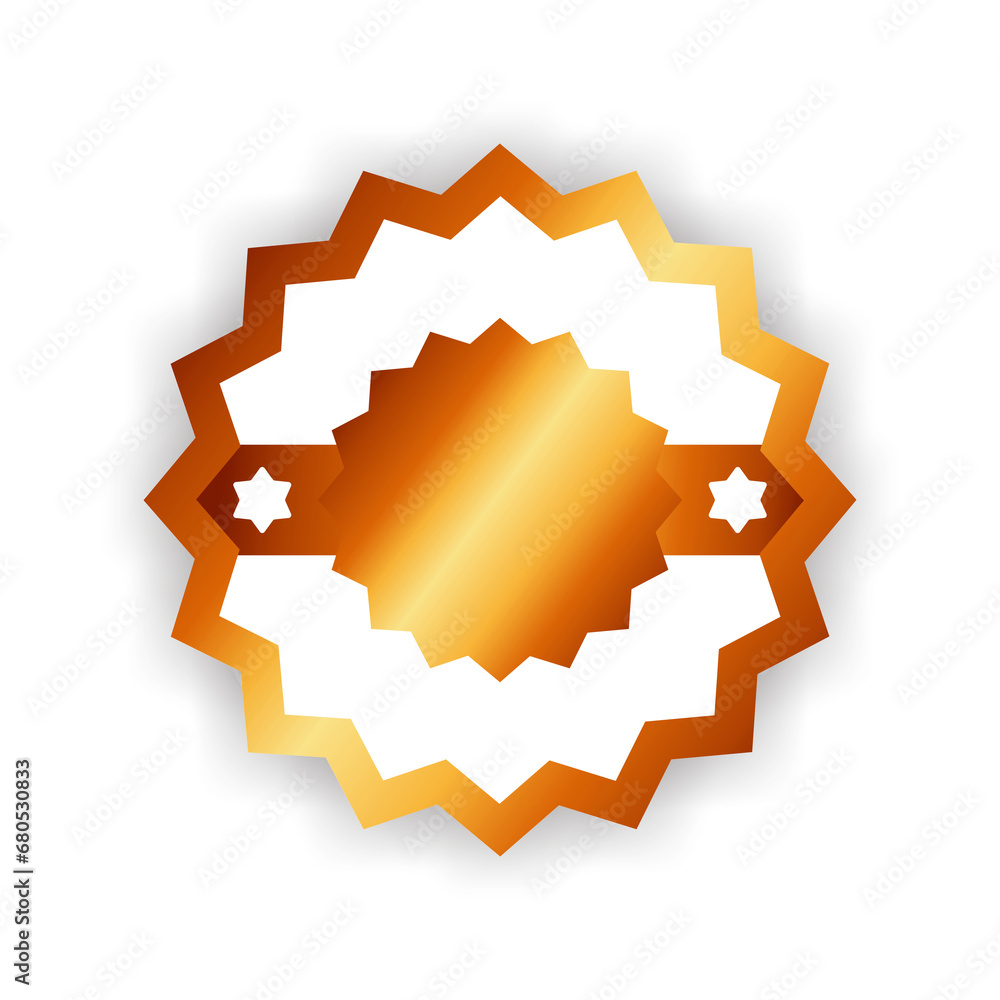 gold stamp label gold stamp label