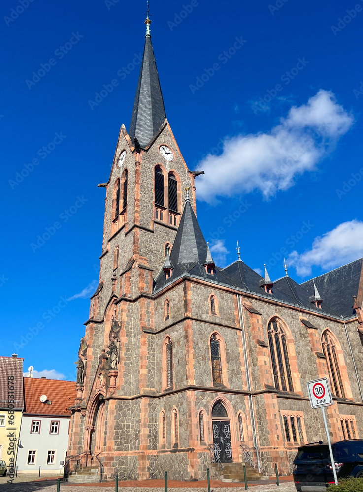 Evangelical Church St. Nicholas Church in Wilsdruff, Germany Evangelical Church St. Nicholas Church in Wilsdruff, Germany