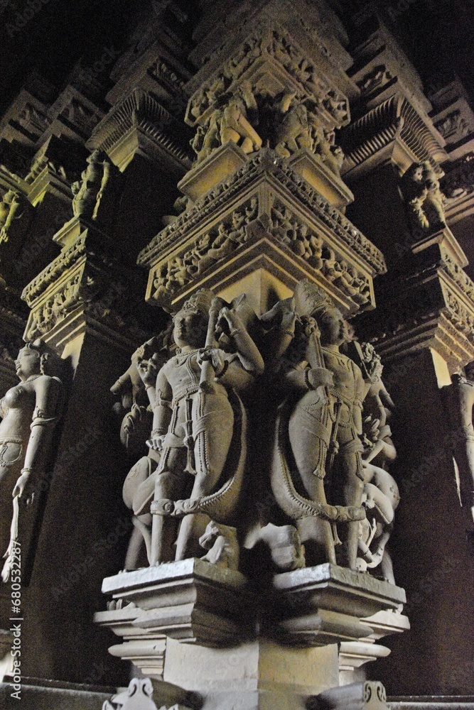 Sculptures on Khajuraho Group of Monuments | UNESCO World Heritage Site, Madhya Pradesh, India Sculptures on Khajuraho Group of Monuments | UNESCO World Heritage Site, Madhya Pradesh, India