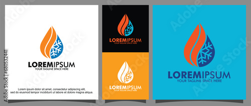 Modern air circulation logo template
