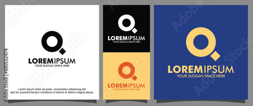 Modern letter Q logo template

