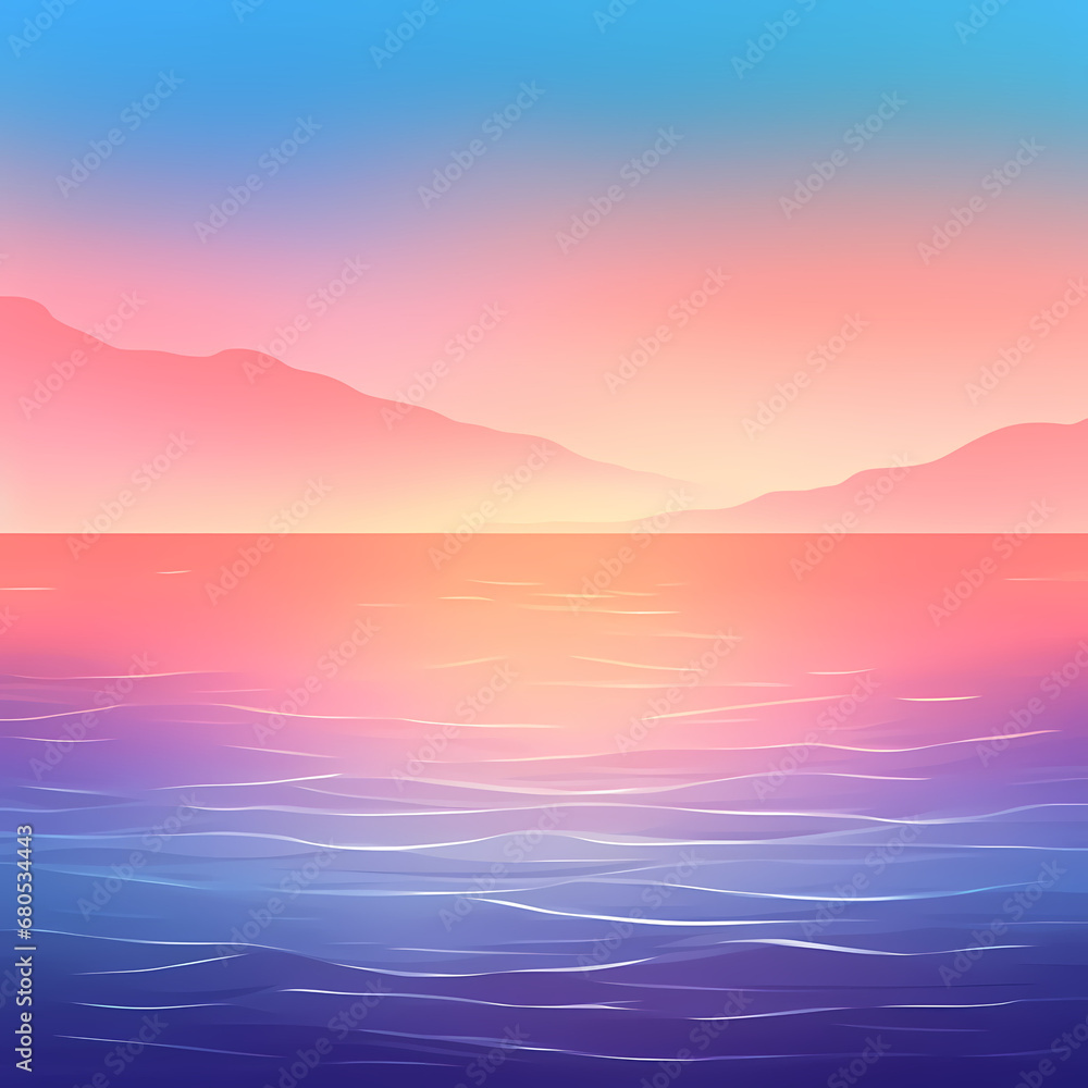 an ocean sunset