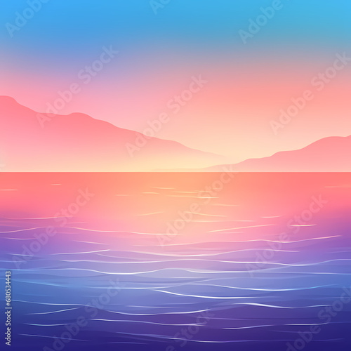 an ocean sunset