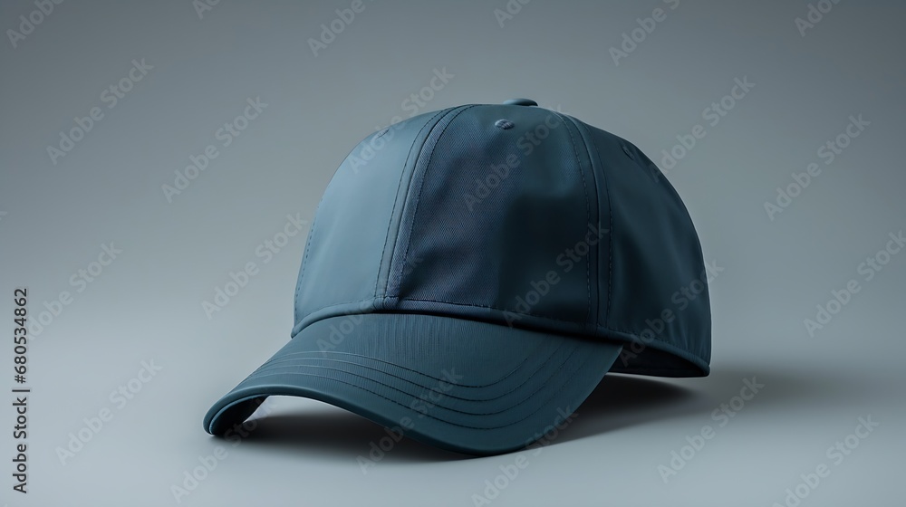 custom made wallpaper toronto digitalGenerative AI : Mockup green baseball cap for design isolated on white background. 