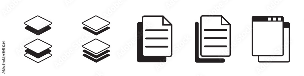 layer icon file and application task manager icon multi tasks multi layers symbol layer icon file and application task manager icon multi tasks multi layers symbol