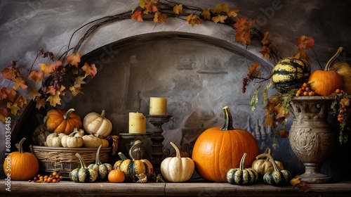 Festive Fall Celebration: Pumpkin and Harvest Traditions generated by AI tool  © Aqsa