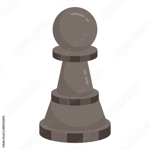 A perfect design icon of chess pawn

