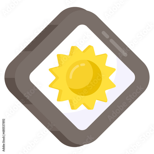 An icon design of sunlight 

