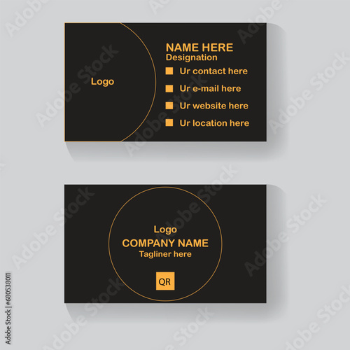 modern business card design and vector business card company card photo