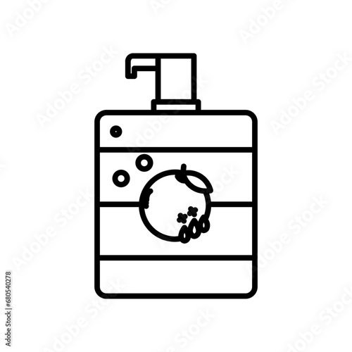 shower gel line icon