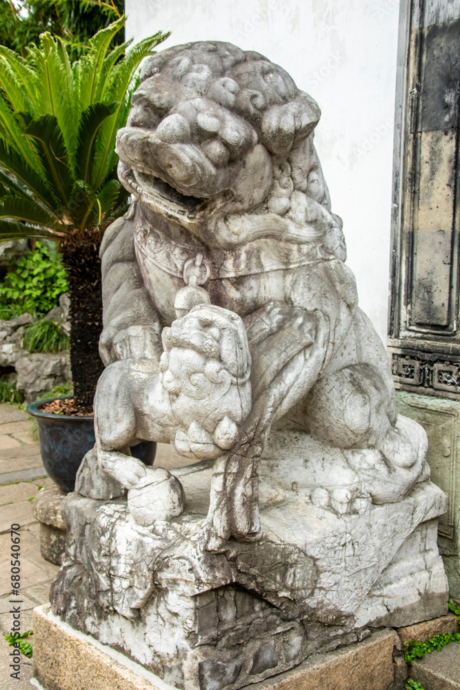 the beautiful view of Yu Garden. It is an extensive Chinese garden located beside the City God Temple in the northeast of the Old City of Shanghai at Huangpu District, Shanghai China.