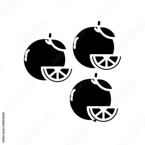 oranges glyph icon