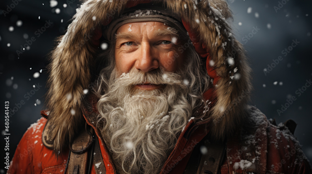 portrait of Santa Claus. Generative AI portrait of Santa Claus. Generative AI
