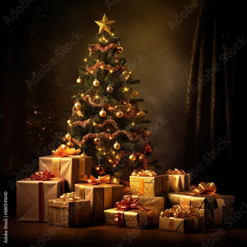 Christmas Tree with Gifts.