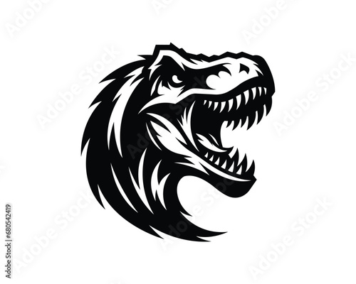 Tyrannosaurus Rex Head Logo