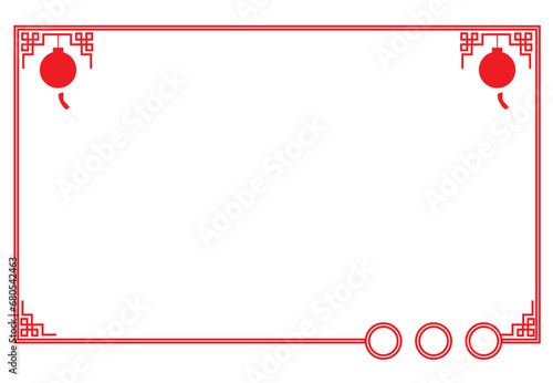 Chinese New Year decorative frame