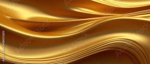 golden 3D silk with undulating lines.