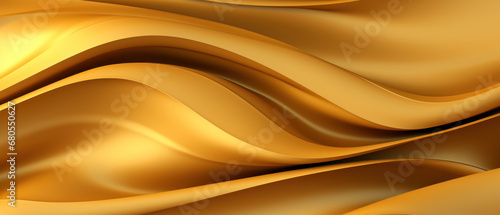 golden 3D silk with undulating lines.