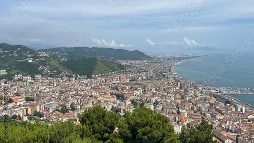 Salerno city view on houses