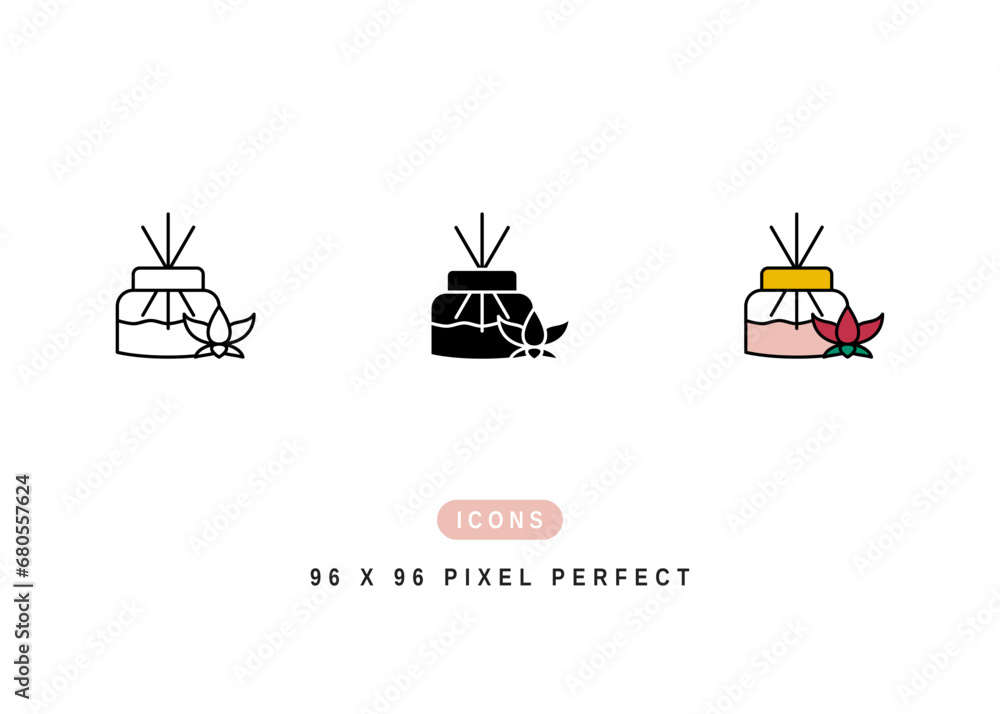 Aromatherapy Icon. Natural Aroma Spa Scent Pictogram Graphic Illustration. Isolated Simple Line Icon For Infographic, App and Web Button. Aromatherapy Icon. Natural Aroma Spa Scent Pictogram Graphic Illustration. Isolated Simple Line Icon For Infographic, App and Web Button.