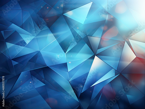 Abstract blue triangle geometrical background