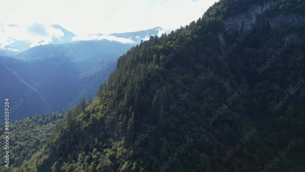 Mountains Covered With Forest Summer Drone Mountains Covered With Forest Summer Drone