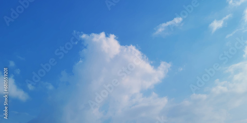 Blue sky clouds background. Beautiful blue sky and clouds natural background. vector illustration.