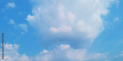 Blue sky clouds background. Beautiful blue sky and clouds natural background. vector illustration.