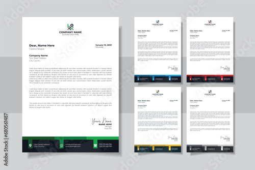 Professional And Creative Modern Minimalist Corporate Business Letter Head Template  © GFXAFZAL