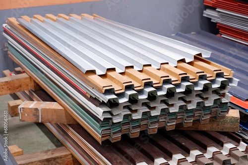 Metal sheet production factory, metal sheets, metal sheet roofs.