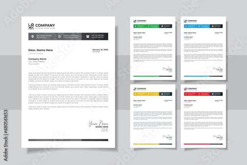 Professional And Creative Modern Minimalist Corporate Business Letter Head Template 