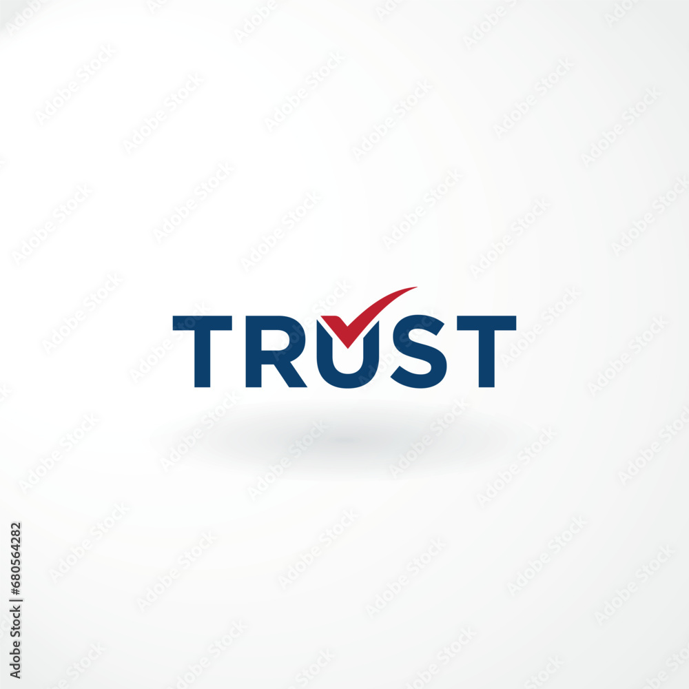 Vector Logo - Trust Wordmark Logo Design