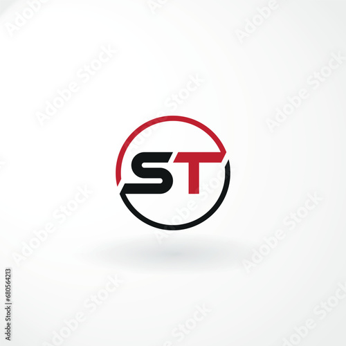 Free Download Vector Logo - Lettermark Design is Combination Letter S and T with Customized Font - GFXLoad