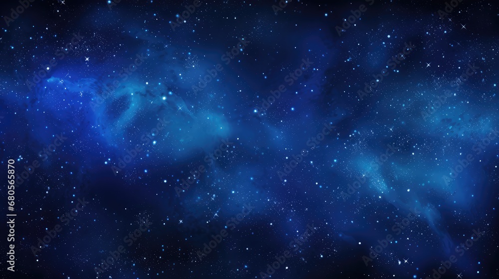 Blue cosmos with countless stars, abstract space background