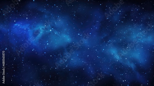 Blue cosmos with countless stars, abstract space background
