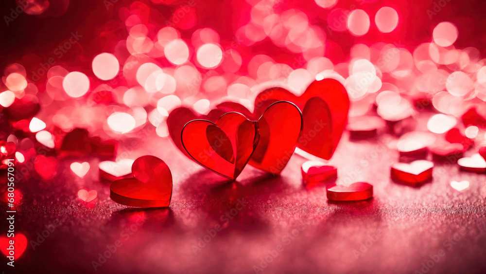 Valentine's day red heart background Valentine's day red heart background