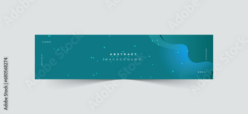 LinkedIn banner template, modern wave linkedin banner