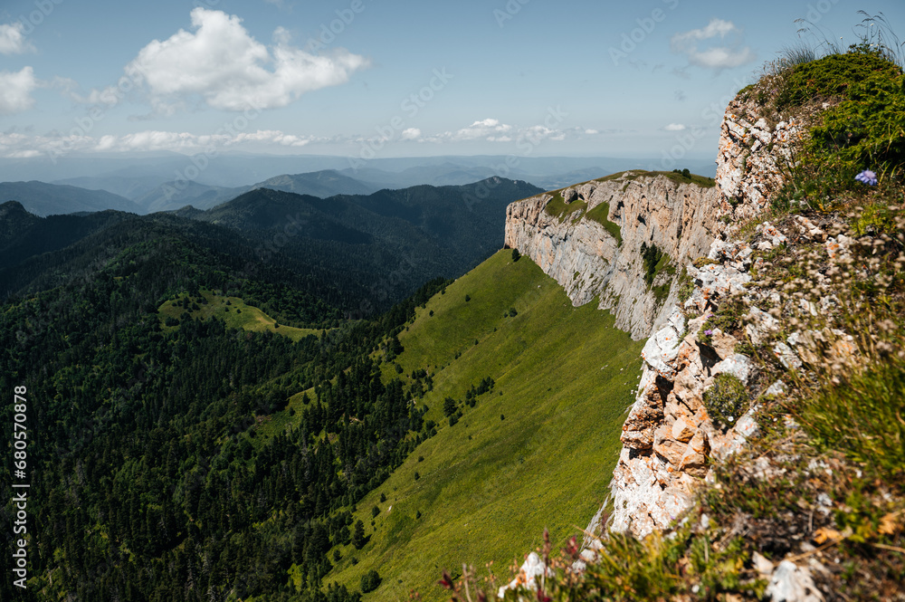 rocks of the Big Thacha in the Republic of Adygea in the Caucasus