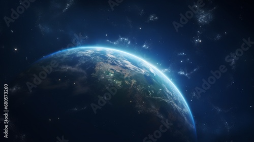 planet view from space.