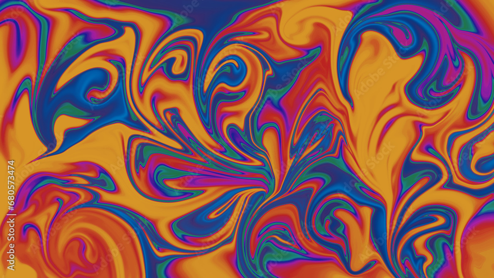 Vibrant color liquid abstract background Vibrant color liquid abstract background