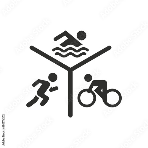 Run Bike Swim Triathlon icon