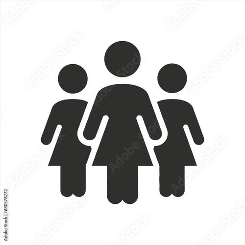 Group of three women icon photo