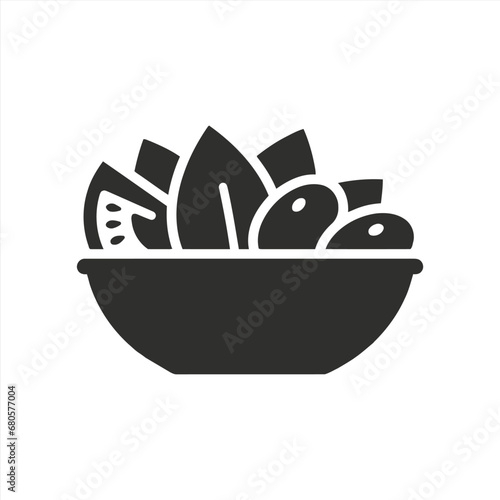 Bowl of salad icon