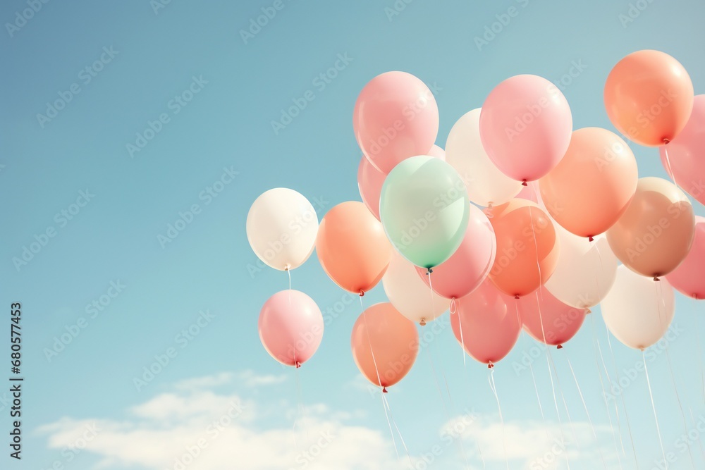 Luftige Glücksmomente: Bunte Ballons am Himmelszelt