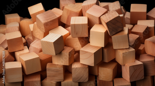 wooden blocks on a white