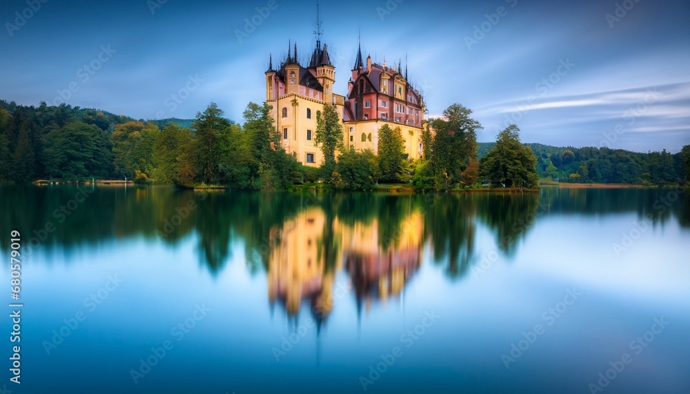 Fototapeta premium castle on the lake