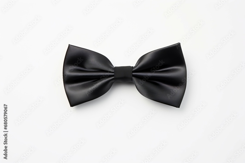 A white background with a black bow tie A white background with a black bow tie