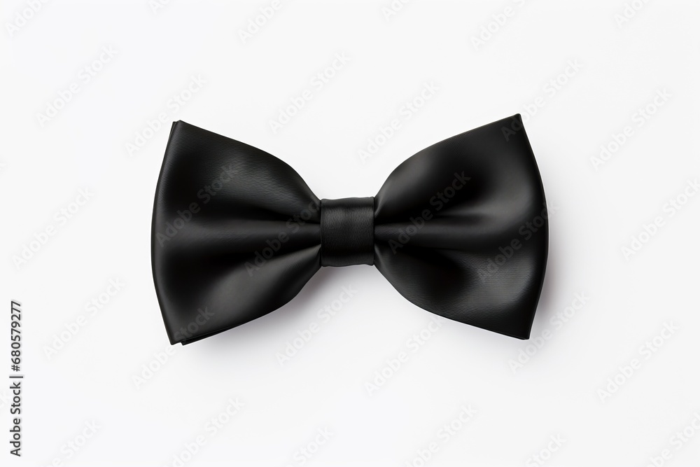 A white background with a black bow tie A white background with a black bow tie