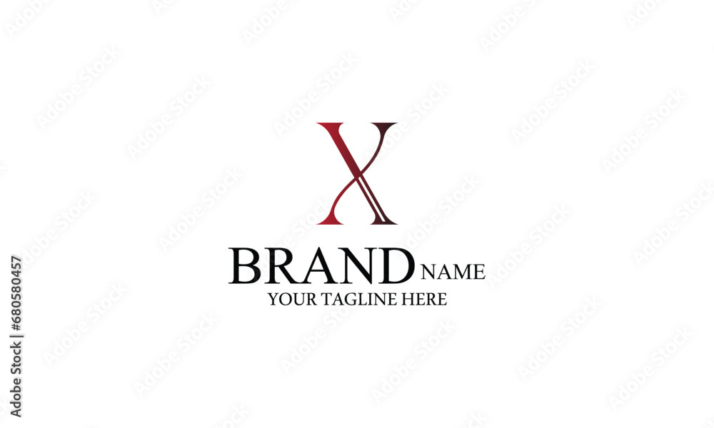 X LOGO creative brand minimal RED BLACK gradient color company logo design. X LOGO creative brand minimal RED BLACK gradient color company logo design.