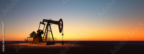 Crude oil. Global crisis. Drilling derricks, Fossil fuels, Gasoline concept. International War on oil prices worldwide. Pump rig, Pumpjack. Oil and gas production, Oilfield site, Ai generative photo